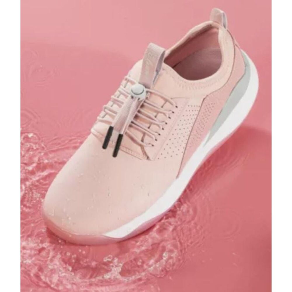 CLOVE Unisex Classic Slip-On Fluid-Resistant Sneakers Pink Size W9.5/M8 NWOB